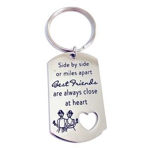 Best Friend Keychain Gift Long Distance